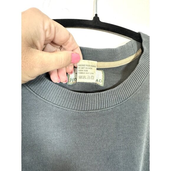 Horny Toad Mens Top‎ Size L Green Cotton Crew Neck Long Sleeve Distressed - Picture 12 of 12